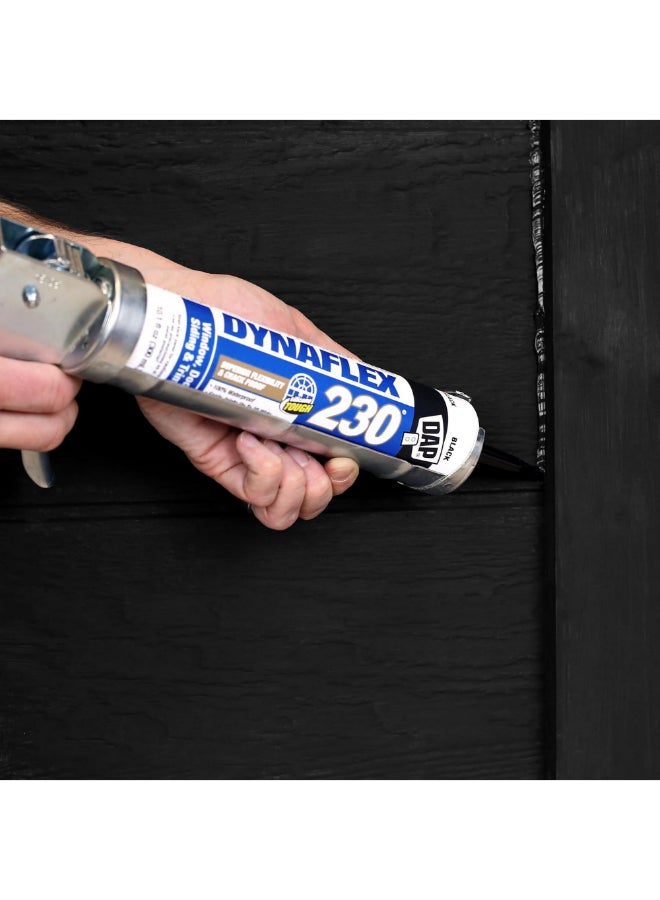 Dap Dynaflex 230 Waterproof Window Door and Trim Sealant Black 300 ml 18280 - Image 2